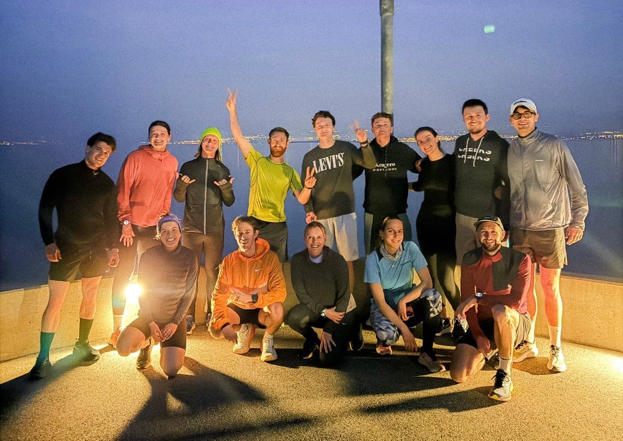 Rolling Club Running the Shores of Lake Geneva in Rolle