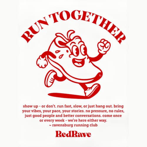RedRave Social Running Club logo